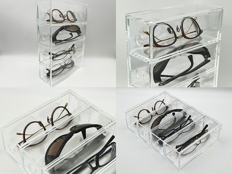 無印良品 アクリルメガネ・小物ケース レビュー】コレクション＆収納に