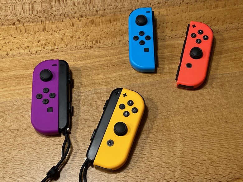 Joy-Con(L) ネオンパープル/(R) ネオンオレンジ レビュー】カラー