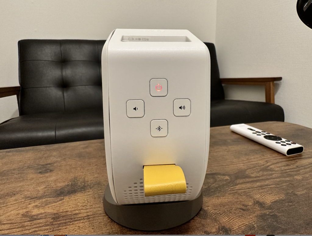 BenQのGV30プロジェクターはどんな映像で見れるのか実機を使って