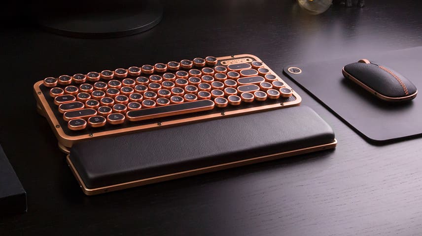 AZIO「RCK Keyboard」はタイプライター風のレトロ感漂うキーボード