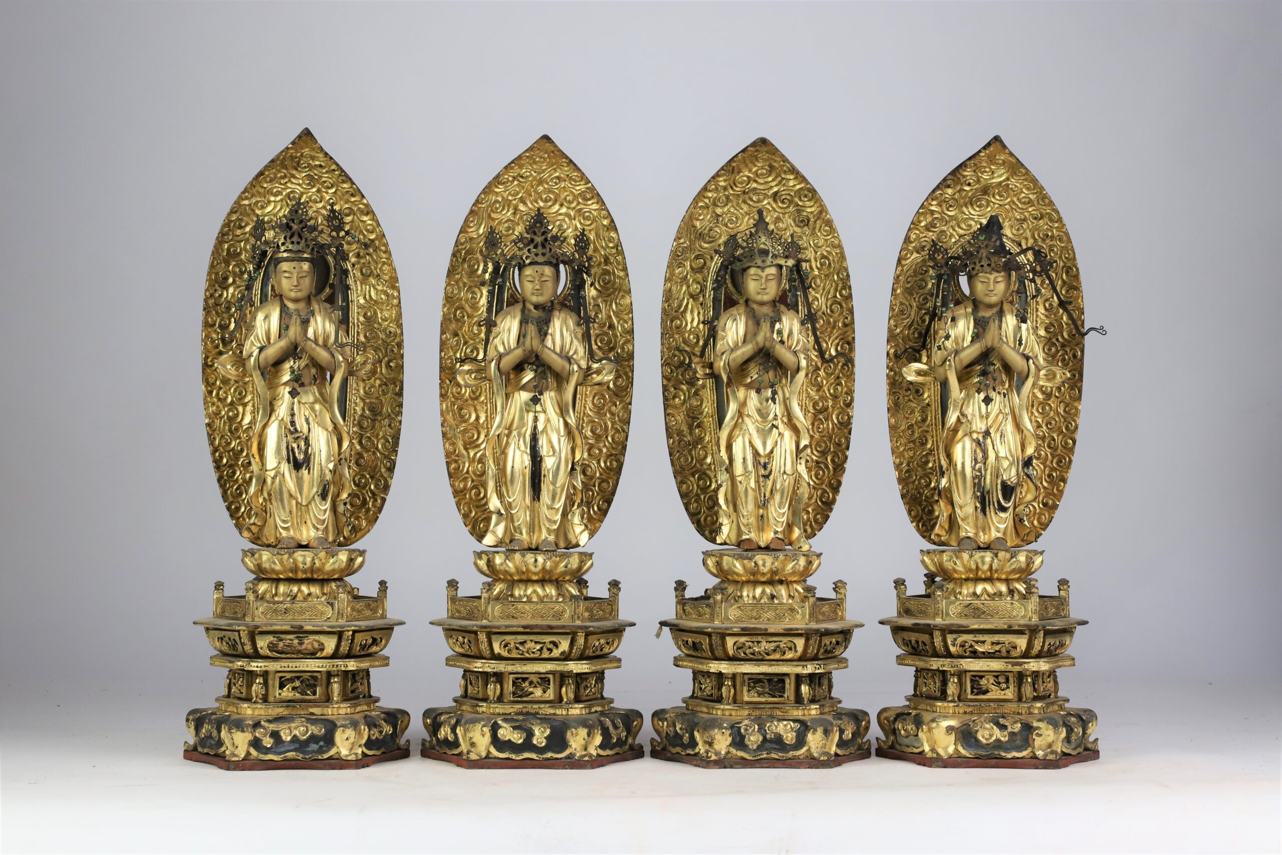 日蓮宗四菩薩像の修復が完了しました。 | 京都の仏師 宮本我休（GAKYU