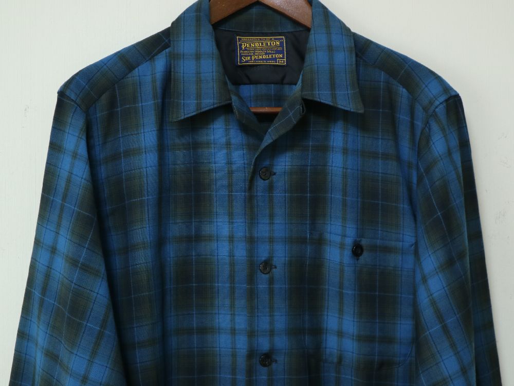 デッドストック 60s 高級ライン SIR PENDLETON USA製 オンブレー