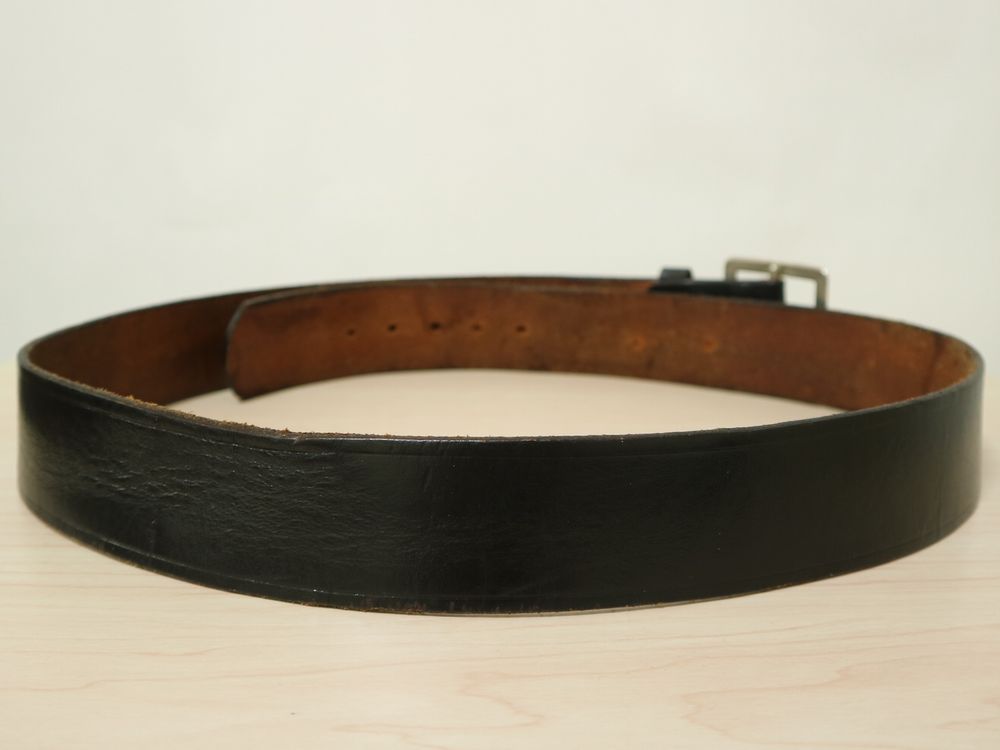 USA製 ~ 60s ~ ビンテージ ギャリソン ベルト シルバー バックル 黒 本