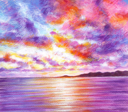 空のキャンバス|a240|【ギャラリー笑夢】インテリアアート販売