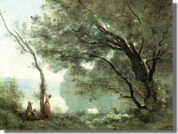 モルトフォンテーヌの思い出 コロー 絵画販売
