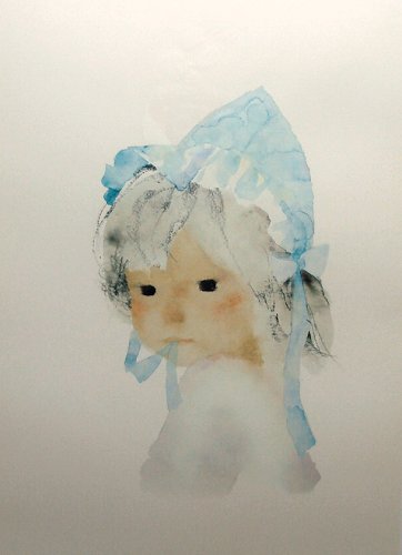 いわさきちひろ リトグラフ いわさきちひろ 「花と赤ちゃん」 161/365