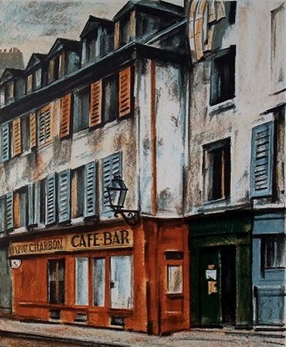 荻須高徳「石炭屋」 絵画 販売 買取 | 東京 自由が丘にある画廊