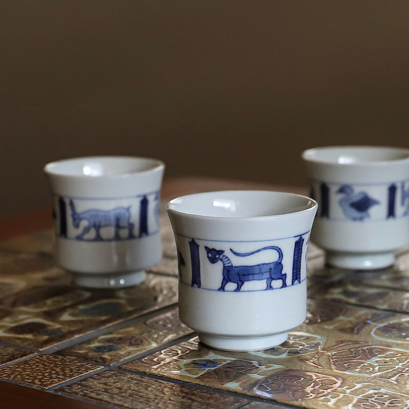 2代 須田菁華 古代オリエント文様湯呑 – Gallery Nisui