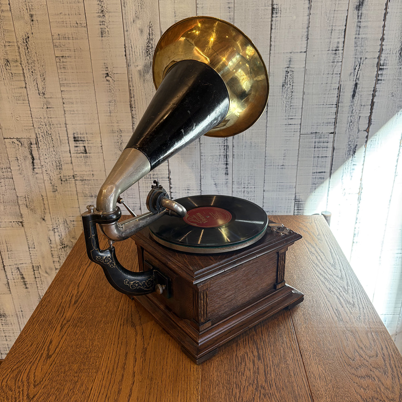 Victor 製 レコードプレイヤー Ⅱ M型（1905-1909年製）】アンティーク