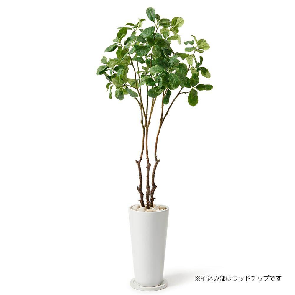 マグノリアリーフ 高さ120cm (フェイクグリーン 受け皿付 人工観葉植物