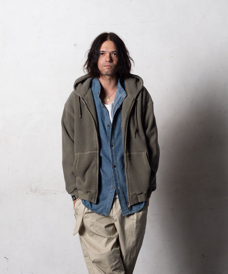 EGO TRIPPING エゴトリッピング / WARBBLE ワッフルパーカー ファー