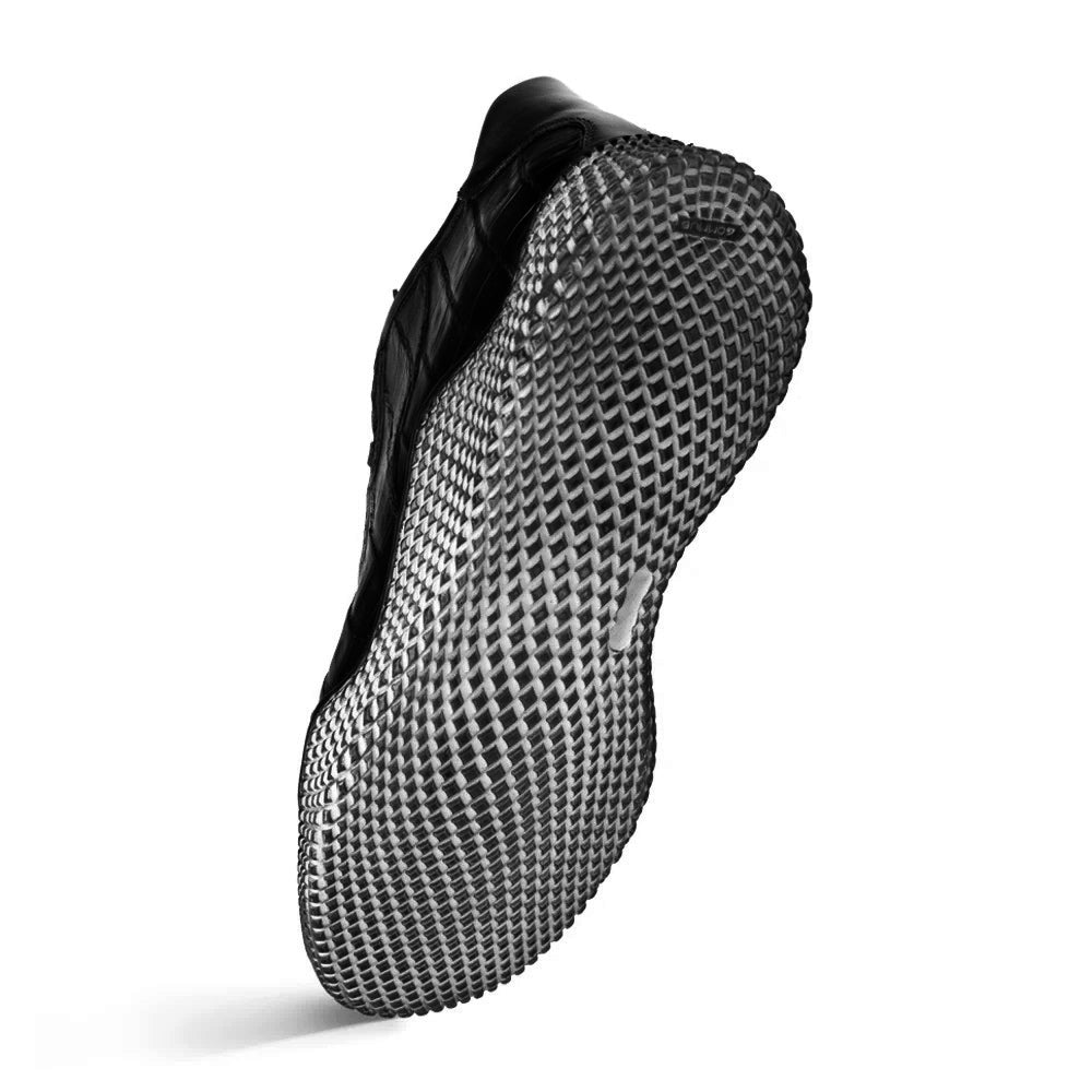 MEZLAN CROCODILE SUPER SNEAKER - BLACK – Gator & Co