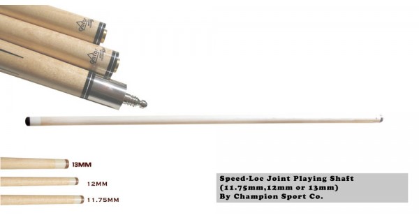 Extra Shaft for Fury DL, NR Series Cues( 11.75mm, 12 mm or 13 mm)