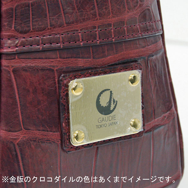 マットクロコダイルボストンバック（L）