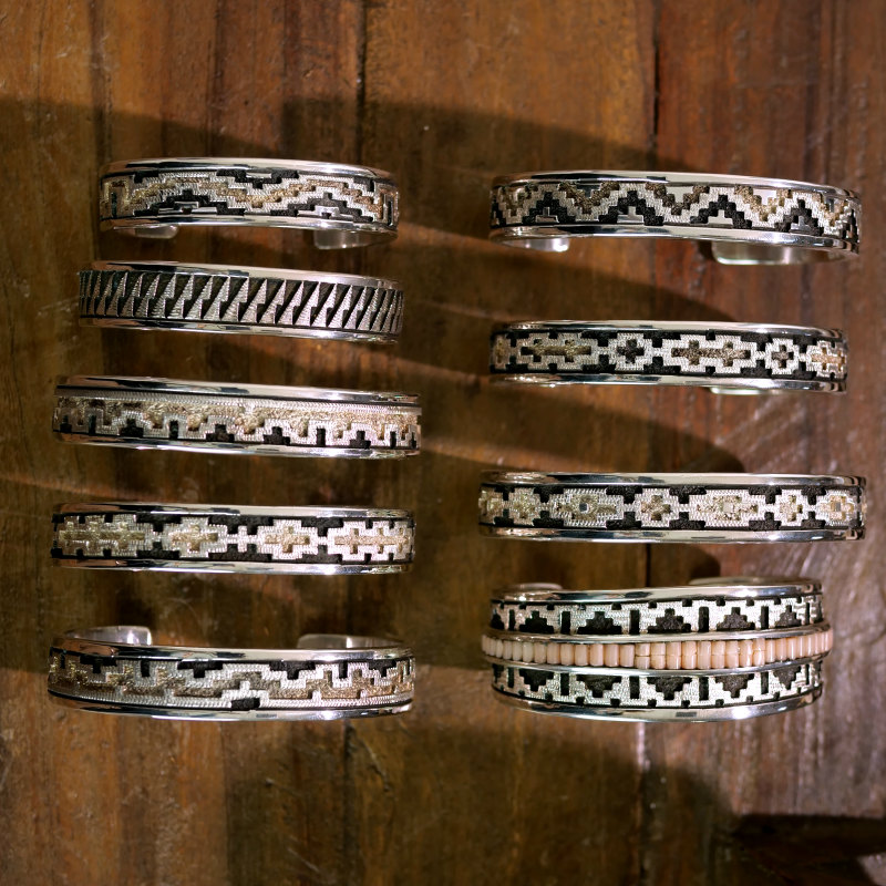 143mm ダンジャクソン コーラルヒシ×ラグオーバーレイ バングル