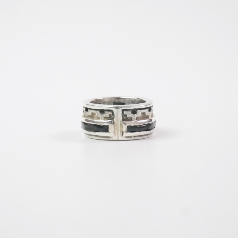 14.5号 ダンジャクソン ジェットヒシ×ダブルラグ リング｜マライカ公式通販