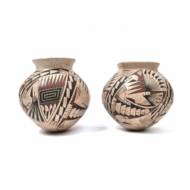 マタ・オルティス陶器 by Oscar Quezada マーブル 壺｜マライカ公式通販