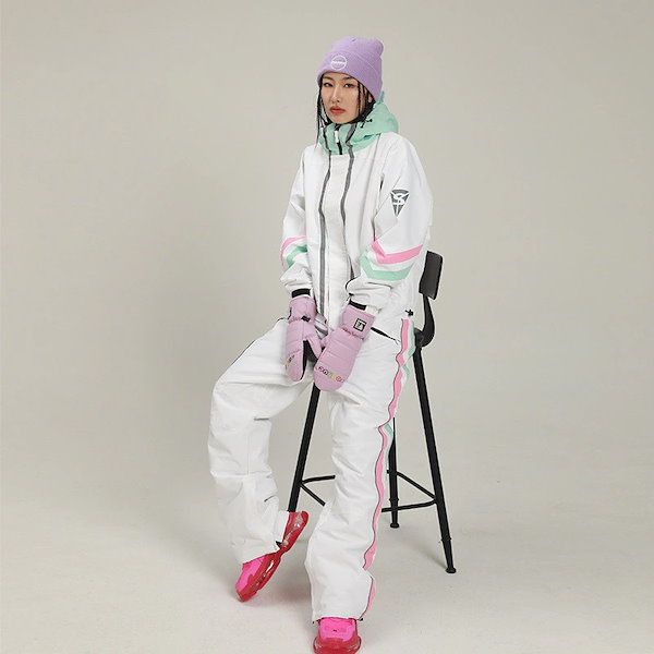 Qoo10] スノーボードウェア つなぎ 上下セット