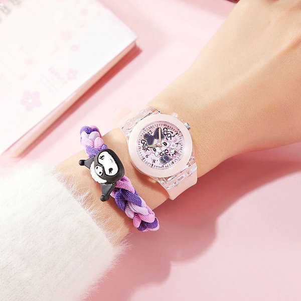 Qoo10] サンリオ 姫風腕時計 クロミ 漫画 閃光 クレミ