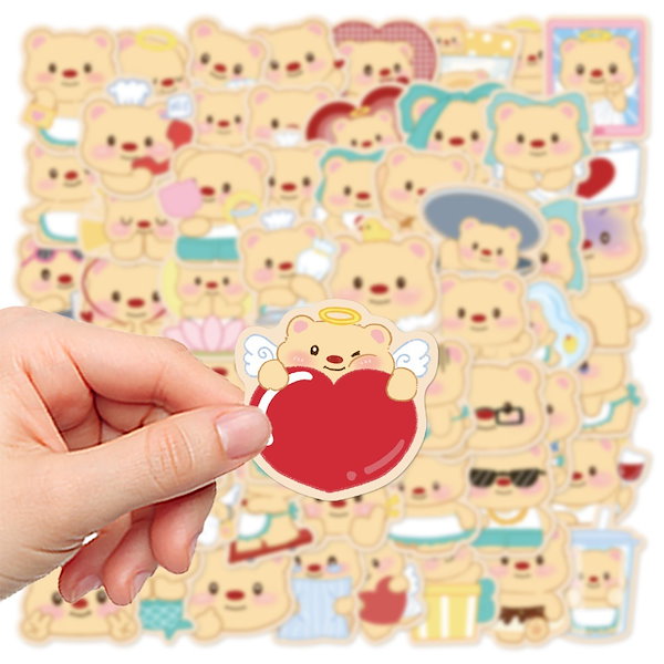 Qoo10] 60枚 バターベア シール ステッカー