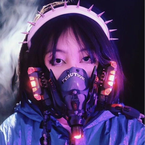 Qoo10] サイバーパンクマスク ネオメカニカルve