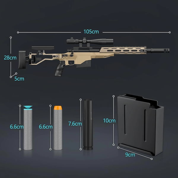 Qoo10] M40A6 狙撃銃風 おもちゃ銃 スナイ