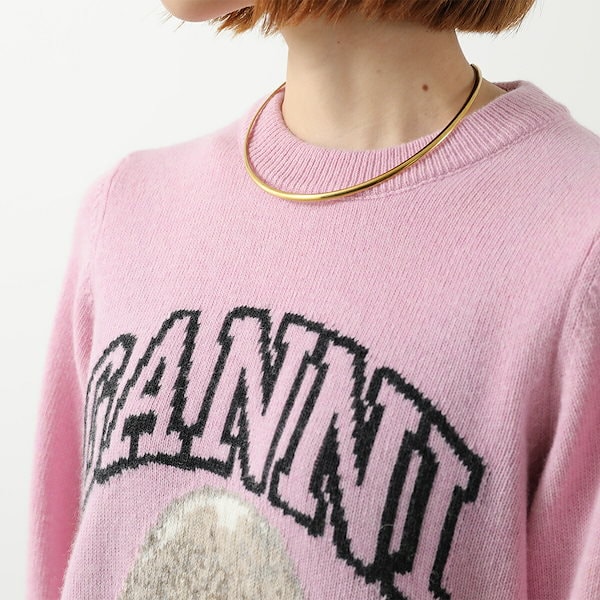 Qoo10] ガニー GANNI ガニー セーター Pink