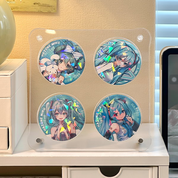 Qoo10] 缶バッチ缶バッジ 収納初音ミクバーチディ
