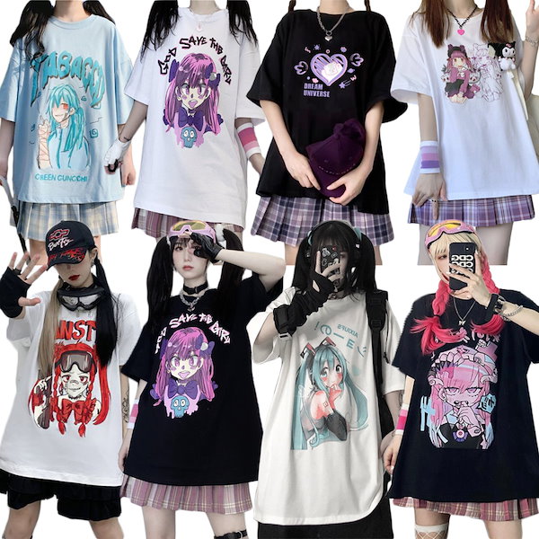 Qoo10] 韓国原宿BF風Tシャツ 病みかわいいツイ