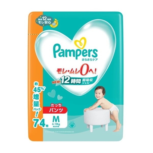P&G パンパース さらさらケアパンツ メガジャンボ Mサイズ たっち 74枚