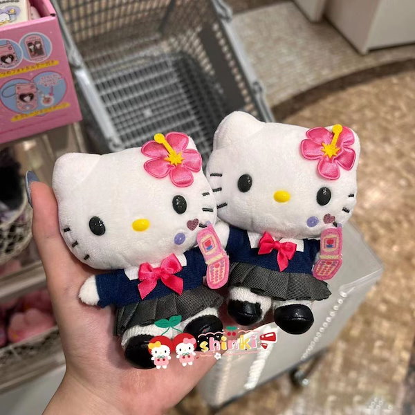 Qoo10] ハローキティストラップ海軍jkぬいぐるみ