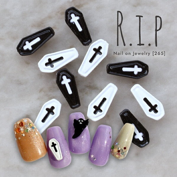 Qoo10] プチプラ ネイルオンジュエリー【265】RIP ネ