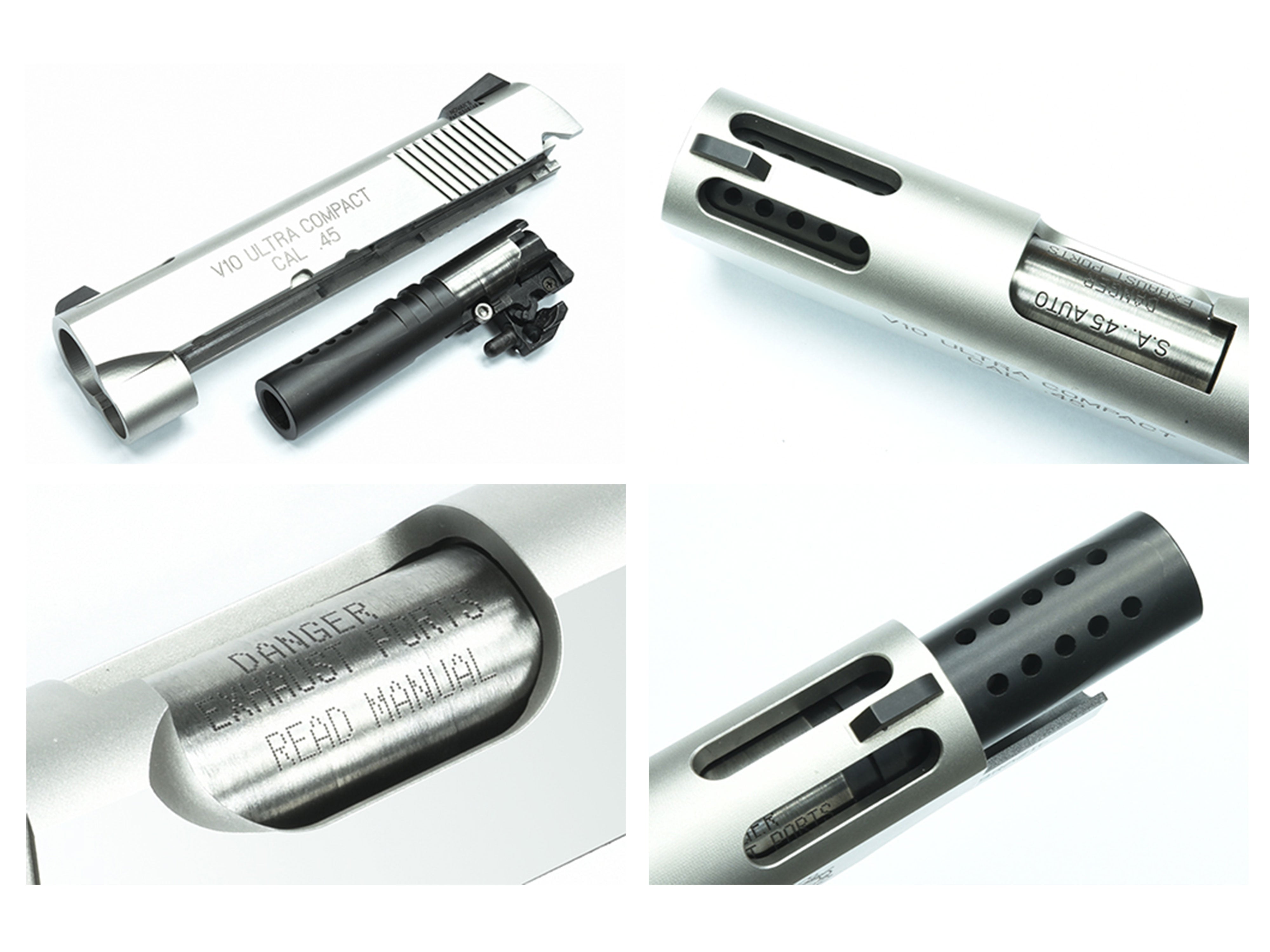 GUARDER 東京マルイ V10 用 ステンレス CNC 製 アウターバレル. – GD6-JP