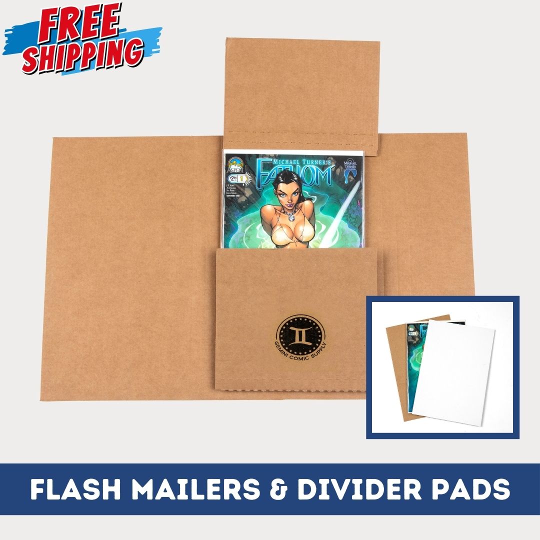 GEMINI COMIC FLASH MAILERS™ WITH DIVIDER PAD SET – Gemini Comic Supply
