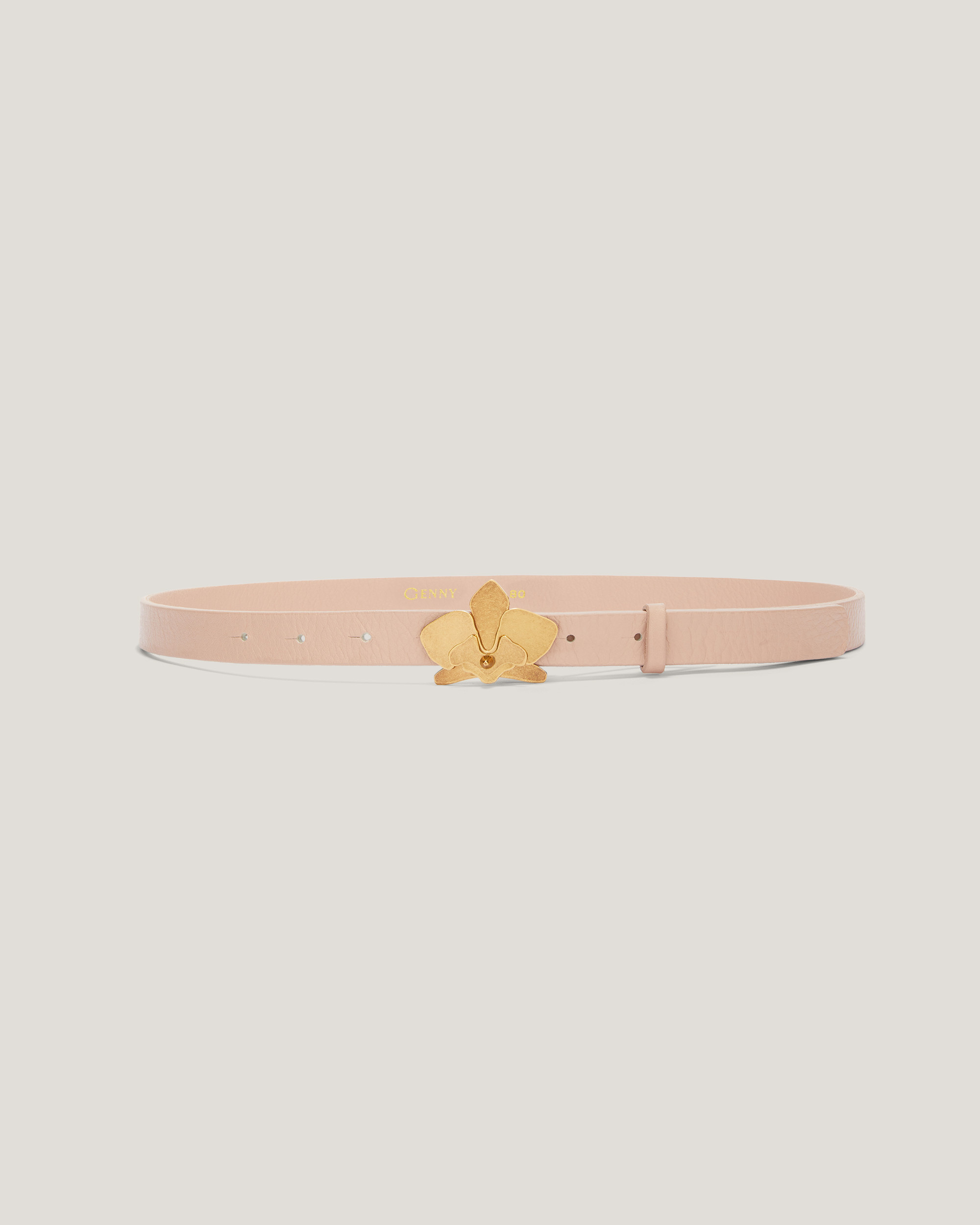 Leather Orchid belt - Genny
