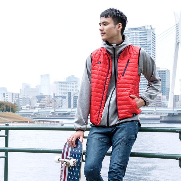 冬のアウトドアで活躍！ヒーター付き電熱ベスト『WZ4000 WindCore