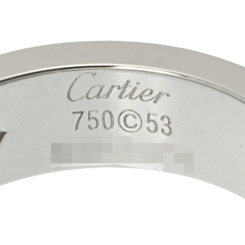 カルティエラブリング ハーフダイヤ #53 レディース K18ホワイト