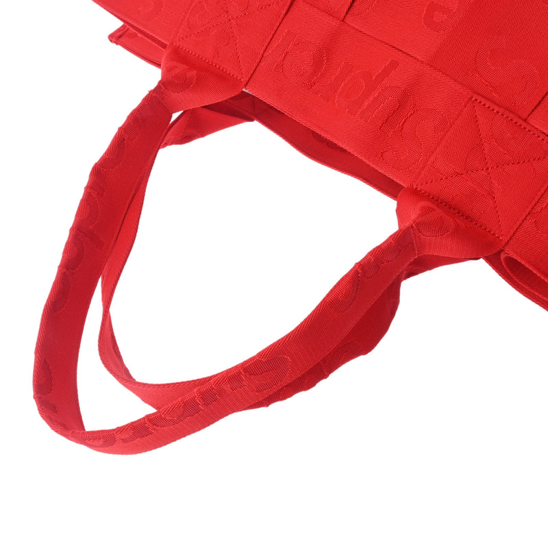 シュプリームウーブン ラージトート レッド メンズ キャンバス トート