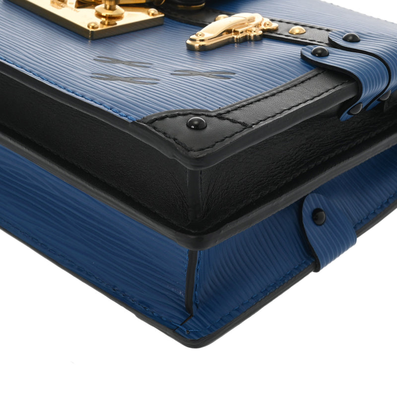ルイヴィトントランククラッチ 2WAY 14127 ブルー/ブラック レディース