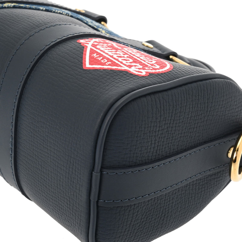 ルイヴィトン NIGOコラボ キーポルXS ブルー ネイビー メンズ