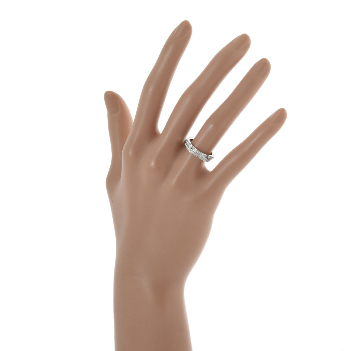 カルティエマイヨンパンテールリング ハーフダイヤ 2ロウ #49 メンズ