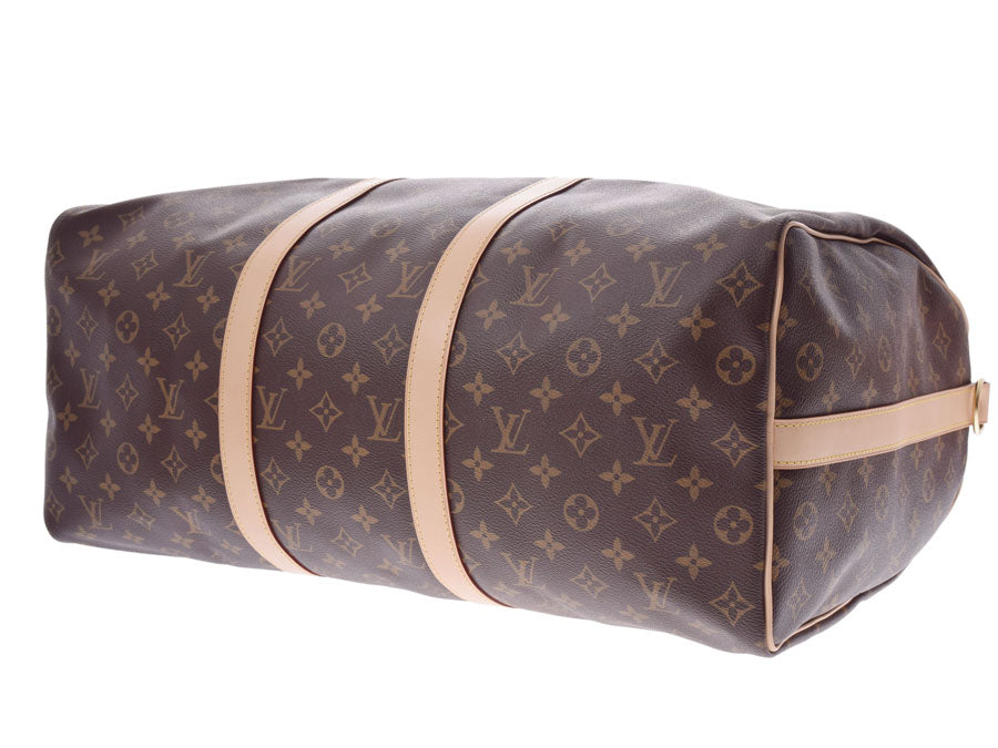 ルイヴィトン モノグラム キーポルバンドリエール50 ブラウン M41416