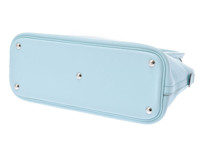 エルメス27 2WAYバッグ 14142 ブルーゼフィール シルバー金具 A刻印