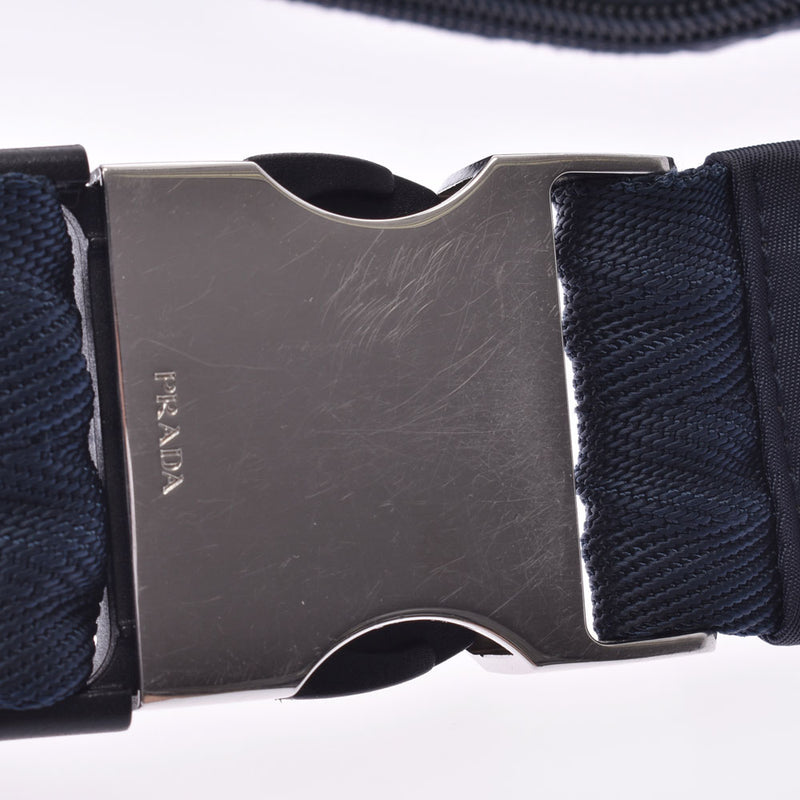 プラダウエストポーチ 紺 メンズ ナイロン ウエストバッグ 2VL056