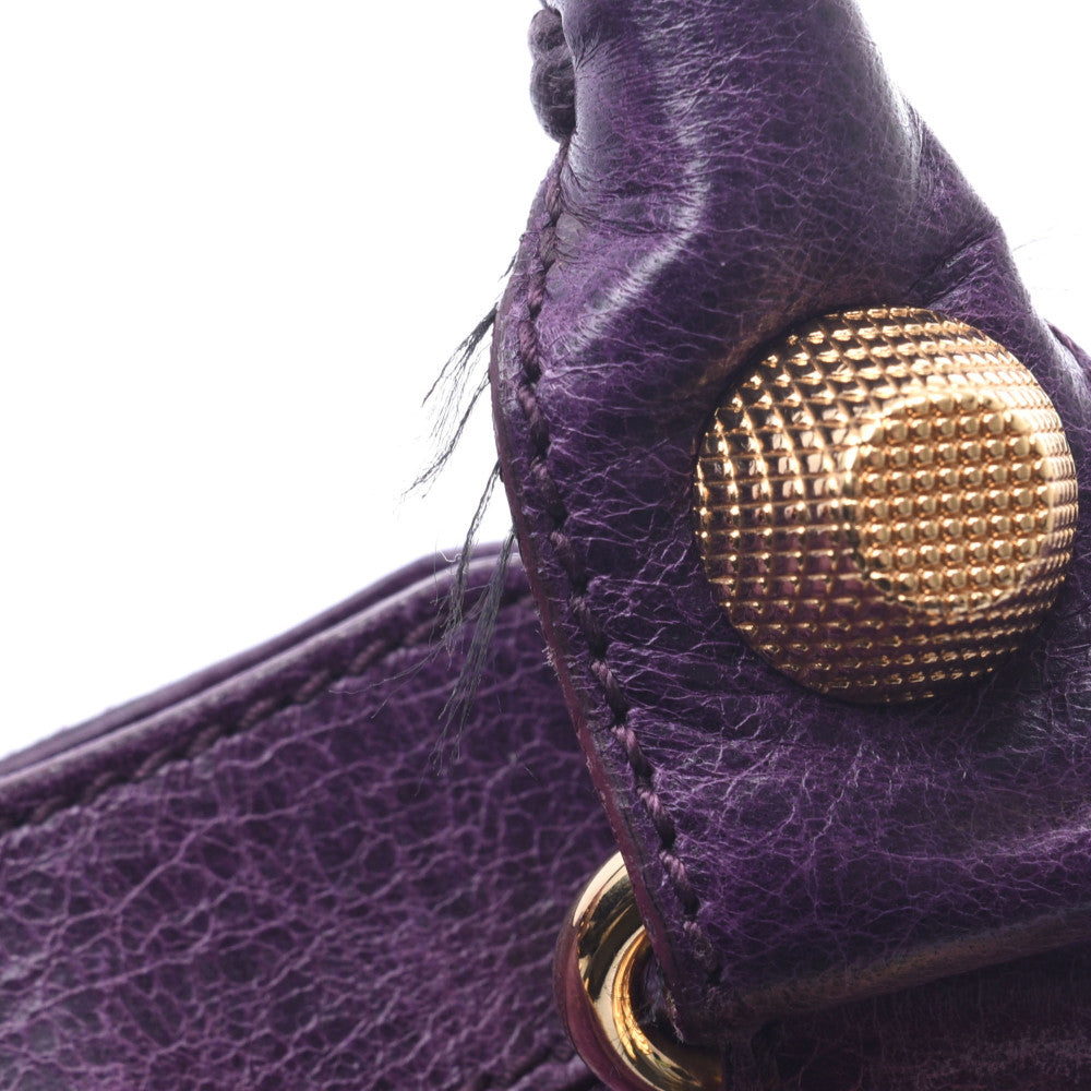 バレンシアガザ・ジャイアント シティ 2WAYバッグ パープル ゴールド