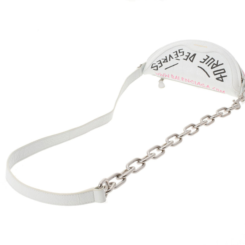 バレンシアガグラフィティ スベニアベルトバッグ 白 ユニセックス