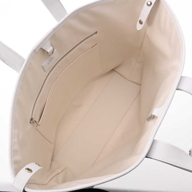 ルイヴィトンNIGOコラボ トロリートート ホワイト ユニセックス レザー