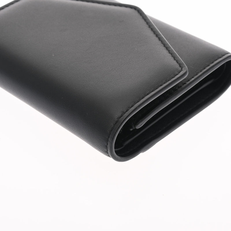 その他メゾンマルジェラ コンパクトウォレット ブラック シルバー金具