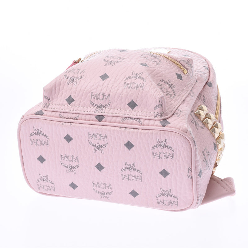 エムシーエムヴィセトス バックパックミニ サイドスタッズ ピンク