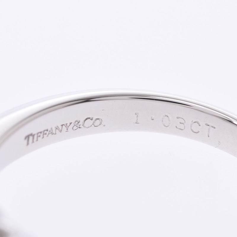 ティファニースリーストーンエンゲージメントリング ダイヤ1.03ct I